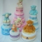 A selection of nappy cakes