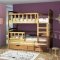 Max Triple Bunk beds Oak Colour