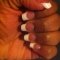 pink and white acrylic
