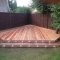 hardwood decking with lights