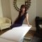 Therapy room at the Mayfair practice. Light and chic. We turn the lights down during massage