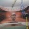Mural of the staircase from the Titanic