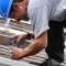 Man installing roof