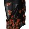 Black Cotton Sarong with Flower Design